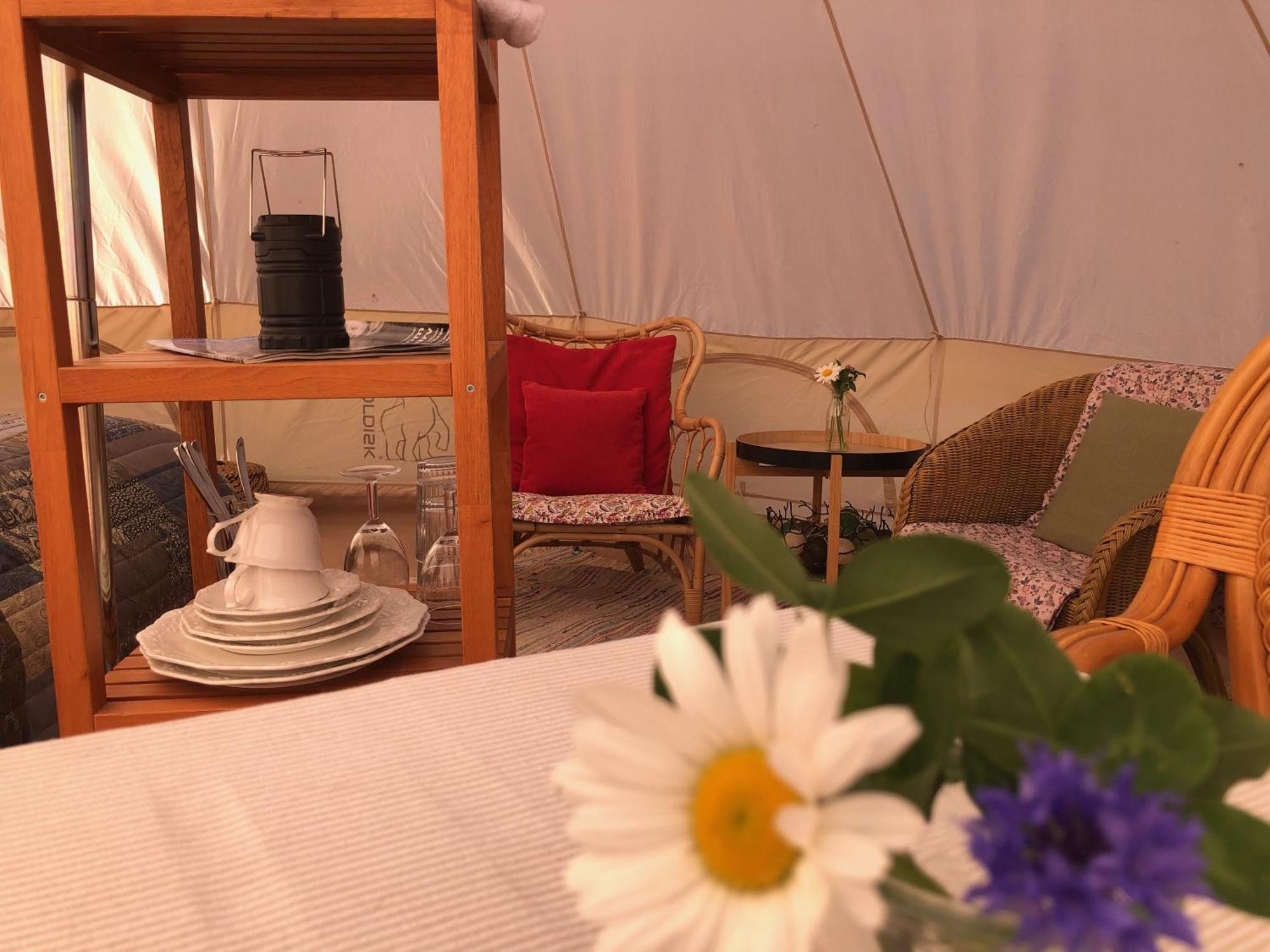Helles Have Glamping Hotell Stege Exteriör bild